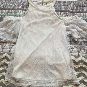 White boutique top size small, worn once